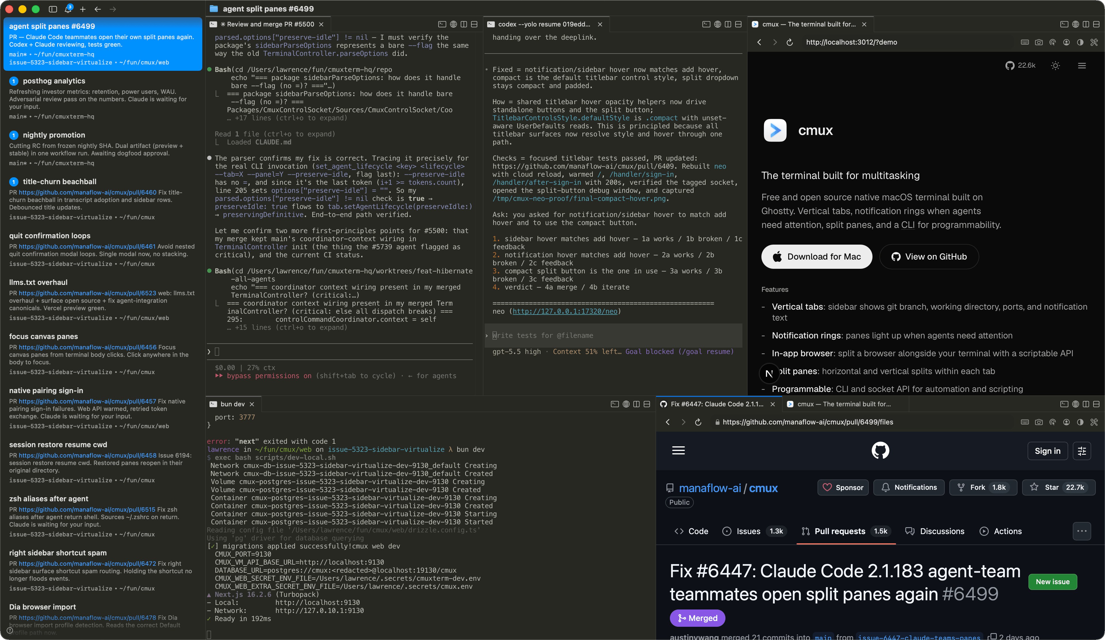 cmux terminal app screenshot